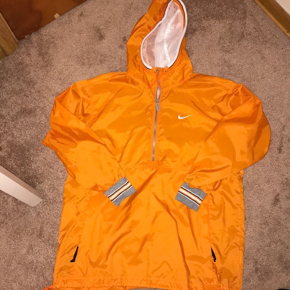 neon orange nike windbreaker